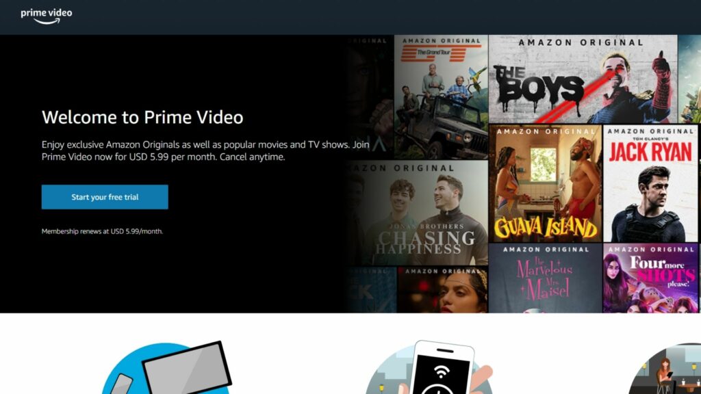 Prime Video features a mix of movies and shows that are included with your membership. 